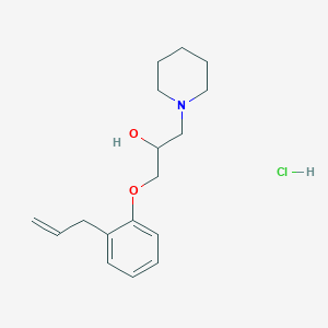 molecular formula C17H26ClNO2 B2694542 1-(2-烯丙基苯氧基)-3-(哌啶-1-基)丙醇盐酸盐 CAS No. 292062-23-8