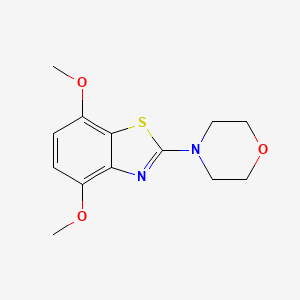 molecular formula C13H16N2O3S B2694546 4-(4,7-二甲氧基苯并[d]噻唑-2-基)吗啉 CAS No. 863001-46-1