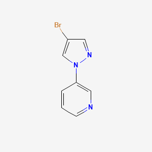 molecular formula C8H6BrN3 B2694549 3-(4-bromo-1H-pyrazol-1-yl)pyridine CAS No. 77556-44-6
