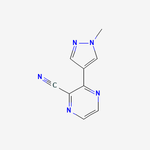 3-(1-methyl-1H-pyrazol-4-yl)pyrazine-2-carbonitrile
