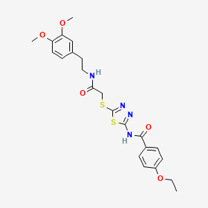 N-(5-((2-((3,4-dimethoxyphenethyl)amino)-2-oxoethyl)thio)-1,3,4-thiadiazol-2-yl)-4-ethoxybenzamide