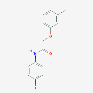 molecular formula C15H14INO2 B269456 N-(4-iodophenyl)-2-(3-methylphenoxy)acetamide 