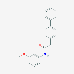 molecular formula C21H19NO2 B269458 2-(biphenyl-4-yl)-N-(3-methoxyphenyl)acetamide 