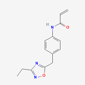 N-[4-[(3-Ethyl-1,2,4-oxadiazol-5-yl)methyl]phenyl]prop-2-enamide