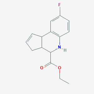 ethyl 8-fluoro-3a,4,5,9b-tetrahydro-3H-cyclopenta[c]quinoline-4-carboxylate