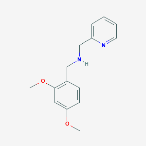 molecular formula C15H18N2O2 B269460 1-(2,4-dimethoxyphenyl)-N-(pyridin-2-ylmethyl)methanamine 