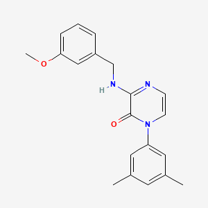 1-(3,5-dimethylphenyl)-3-[(3-methoxybenzyl)amino]pyrazin-2(1H)-one
