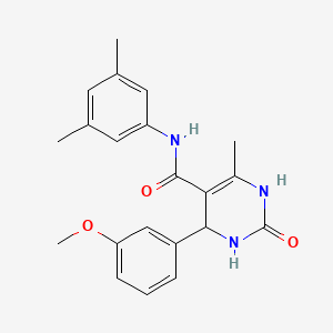 N-(3,5-dimethylphenyl)-4-(3-methoxyphenyl)-6-methyl-2-oxo-1,2,3,4-tetrahydropyrimidine-5-carboxamide