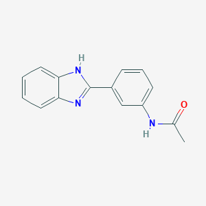 molecular formula C15H13N3O B269463 N-[3-(1H-benzimidazol-2-yl)phenyl]acetamide 