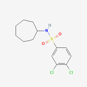 molecular formula C13H17Cl2NO2S B2694637 3,4-dichloro-N-cycloheptylbenzenesulfonamide CAS No. 746631-63-0