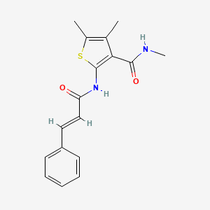 2-cinnamamido-N,4,5-trimethylthiophene-3-carboxamide