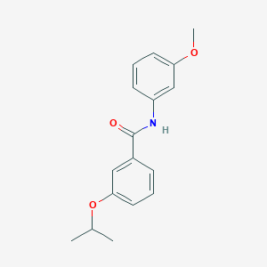 molecular formula C17H19NO3 B269466 3-isopropoxy-N-(3-methoxyphenyl)benzamide 