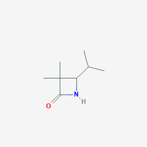 molecular formula C8H15NO B2694661 3,3-Dimethyl-4-(propan-2-yl)azetidin-2-one CAS No. 45735-37-3