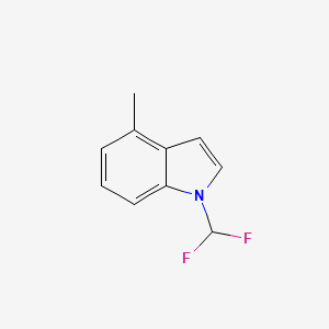 molecular formula C10H9F2N B2694666 1-(difluoromethyl)-4-methyl-1H-indole CAS No. 1602204-87-4