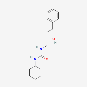 molecular formula C18H28N2O2 B2694676 1-Cyclohexyl-3-(2-hydroxy-2-methyl-4-phenylbutyl)urea CAS No. 1286699-65-7