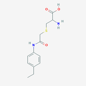 molecular formula C13H18N2O3S B2694715 2-Amino-3-({[(4-ethylphenyl)carbamoyl]methyl}sulfanyl)propanoic acid CAS No. 1396965-13-1