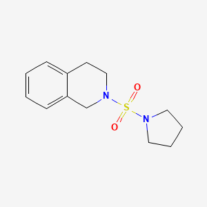 molecular formula C13H18N2O2S B2694719 2-(Pyrrolidin-1-ylsulfonyl)-1,2,3,4-tetrahydroisoquinoline CAS No. 950125-53-8
