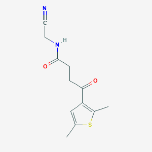 N-(cyanomethyl)-4-(2,5-dimethylthiophen-3-yl)-4-oxobutanamide