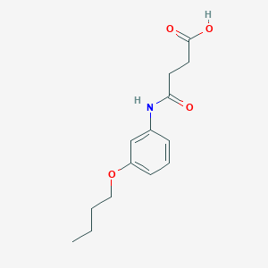 molecular formula C14H19NO4 B269473 4-(3-Butoxyanilino)-4-oxobutanoic acid 