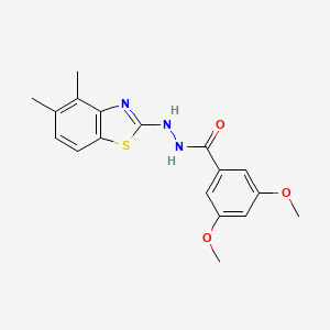 N'-(4,5-dimethyl-1,3-benzothiazol-2-yl)-3,5-dimethoxybenzohydrazide