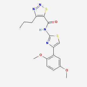 N-(4-(2,5-dimethoxyphenyl)thiazol-2-yl)-4-propyl-1,2,3-thiadiazole-5-carboxamide