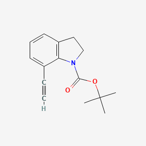 tert-butyl 7-ethynyl-2,3-dihydro-1H-indole-1-carboxylate
