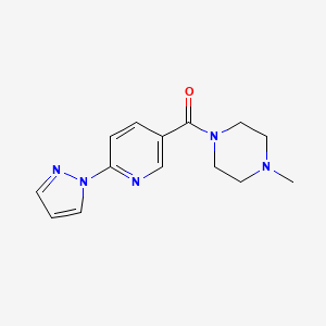 (4-methylpiperazino)[6-(1H-pyrazol-1-yl)-3-pyridinyl]methanone