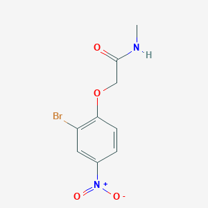 molecular formula C9H9BrN2O4 B2694748 2-(2-Bromo-4-nitrophenoxy)-N-methylacetamide CAS No. 2377920-19-7