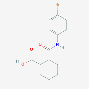 2-[(4-Bromophenyl)carbamoyl]cyclohexane-1-carboxylic acid