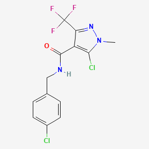 5-chloro-N-(4-chlorobenzyl)-1-methyl-3-(trifluoromethyl)-1H-pyrazole-4-carboxamide
