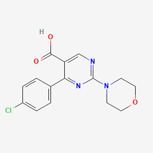 4-(4-Chlorophenyl)-2-morpholino-5-pyrimidinecarboxylic acid