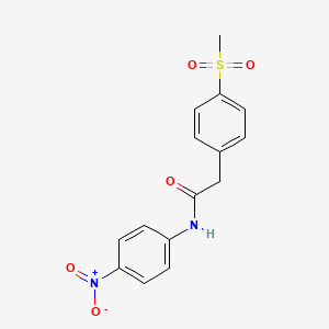 2-(4-(methylsulfonyl)phenyl)-N-(4-nitrophenyl)acetamide