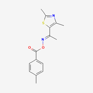 2,4-Dimethyl-5-{[(4-methylbenzoyl)oxy]ethanimidoyl}-1,3-thiazole