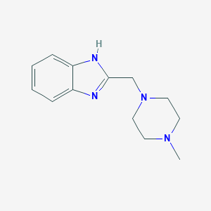 molecular formula C13H18N4 B269477 2-[(4-methyl-1-piperazinyl)methyl]-1H-benzimidazole 