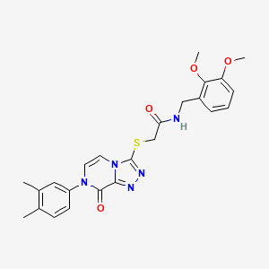 N-(2,3-dimethoxybenzyl)-2-((7-(3,4-dimethylphenyl)-8-oxo-7,8-dihydro-[1,2,4]triazolo[4,3-a]pyrazin-3-yl)thio)acetamide
