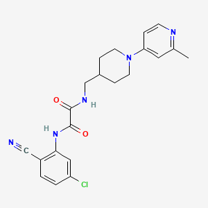 N1-(5-chloro-2-cyanophenyl)-N2-((1-(2-methylpyridin-4-yl)piperidin-4-yl)methyl)oxalamide