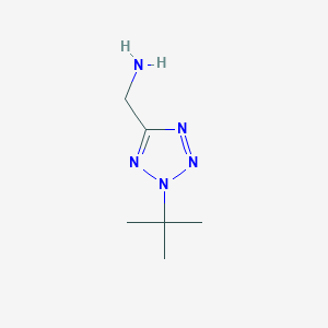 molecular formula C6H13N5 B2694802 (2-叔丁基-2H-1,2,3,4-四唑-5-基)甲胺 CAS No. 1507198-76-6