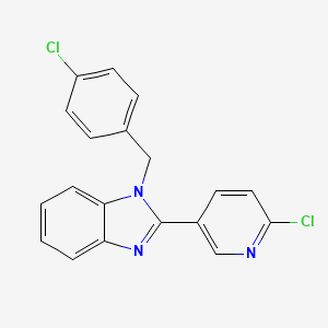 molecular formula C19H13Cl2N3 B2694803 1-(4-氯苄基)-2-(6-氯-3-吡啶基)-1H-1,3-苯并咪唑 CAS No. 339112-50-4