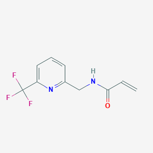 molecular formula C10H9F3N2O B2694806 N-[[6-(Trifluoromethyl)pyridin-2-yl]methyl]prop-2-enamide CAS No. 2305283-37-6