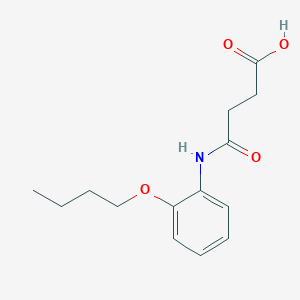 molecular formula C14H19NO4 B269481 4-(2-Butoxyanilino)-4-oxobutanoic acid 