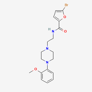 molecular formula C18H22BrN3O3 B2694815 5-bromo-N-(2-(4-(2-methoxyphenyl)piperazin-1-yl)ethyl)furan-2-carboxamide CAS No. 1049469-33-1