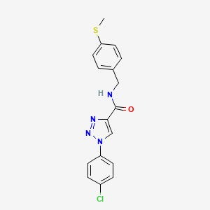 molecular formula C17H15ClN4OS B2694820 1-(4-氯苯基)-N-[4-(甲硫基)苄基]-1H-1,2,3-三唑-4-甲酰胺 CAS No. 1207040-30-9