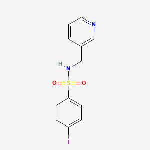 molecular formula C12H11IN2O2S B2694822 4-碘-N-[(吡啶-3-基)甲基]苯磺酰胺 CAS No. 339018-40-5