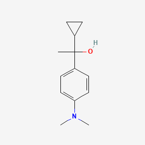 molecular formula C13H19NO B2694827 1-[4-(Dimethylamino)phenyl]-1-cyclopropyl ethanol CAS No. 1824056-09-8