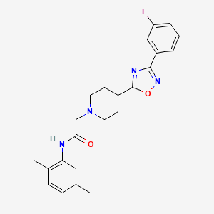 N-(2,5-dimethylphenyl)-2-{4-[3-(3-fluorophenyl)-1,2,4-oxadiazol-5-yl]piperidin-1-yl}acetamide