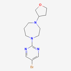 molecular formula C13H19BrN4O B2694853 1-(5-Bromopyrimidin-2-yl)-4-(oxolan-3-yl)-1,4-diazepane CAS No. 2379950-89-5