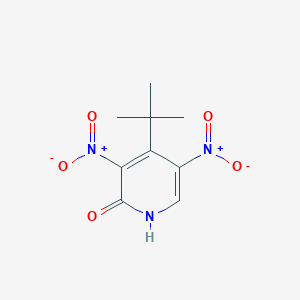 molecular formula C9H11N3O5 B2694872 4-(叔丁基)-3,5-二硝基吡啶-2-酚 CAS No. 2119574-83-1