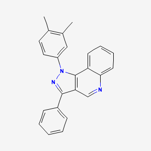 molecular formula C24H19N3 B2694878 1-(3,4-dimethylphenyl)-3-phenyl-1H-pyrazolo[4,3-c]quinoline CAS No. 901043-59-2