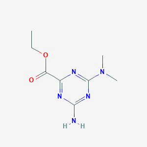 Ethyl 4-amino-6-(dimethylamino)-1,3,5-triazine-2-carboxylate