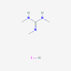 molecular formula C4H12IN3 B2694927 1,2,3-Trimethylguanidine;hydroiodide CAS No. 51593-30-7